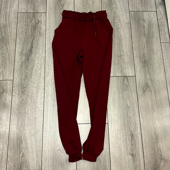 Lululemon Stretch High-rise Jogger Full Length (Red Merlot) - Picture 1 of 2
